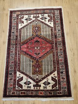 157x100 vintage handgeknoopt perzisch tapijt hamadan ID32351