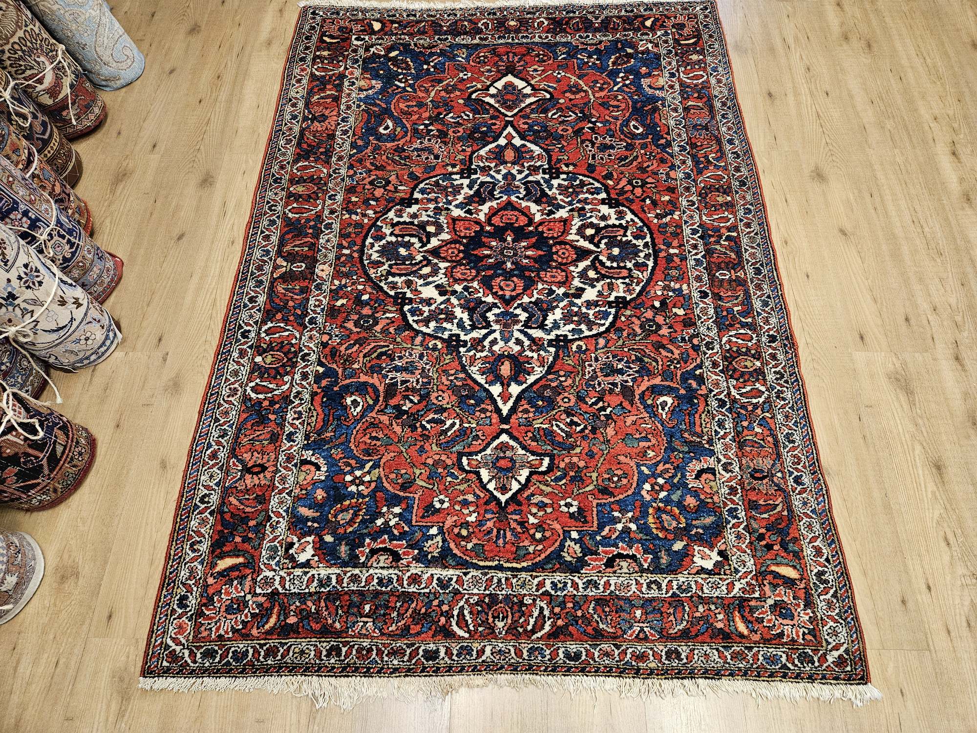 220x146 vintage handgeknoopt perzisch tapijt bakhtiar ID32213