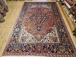 345x217 vintage handgeknoopt perzisch tapijt heriz ID32359