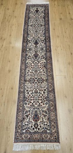 325x61 vintage handgeknoopt oosters tapijt loper ID32085