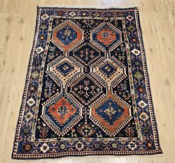 150x107 vintage handgeknoopt perzisch tapijt yalameh ID