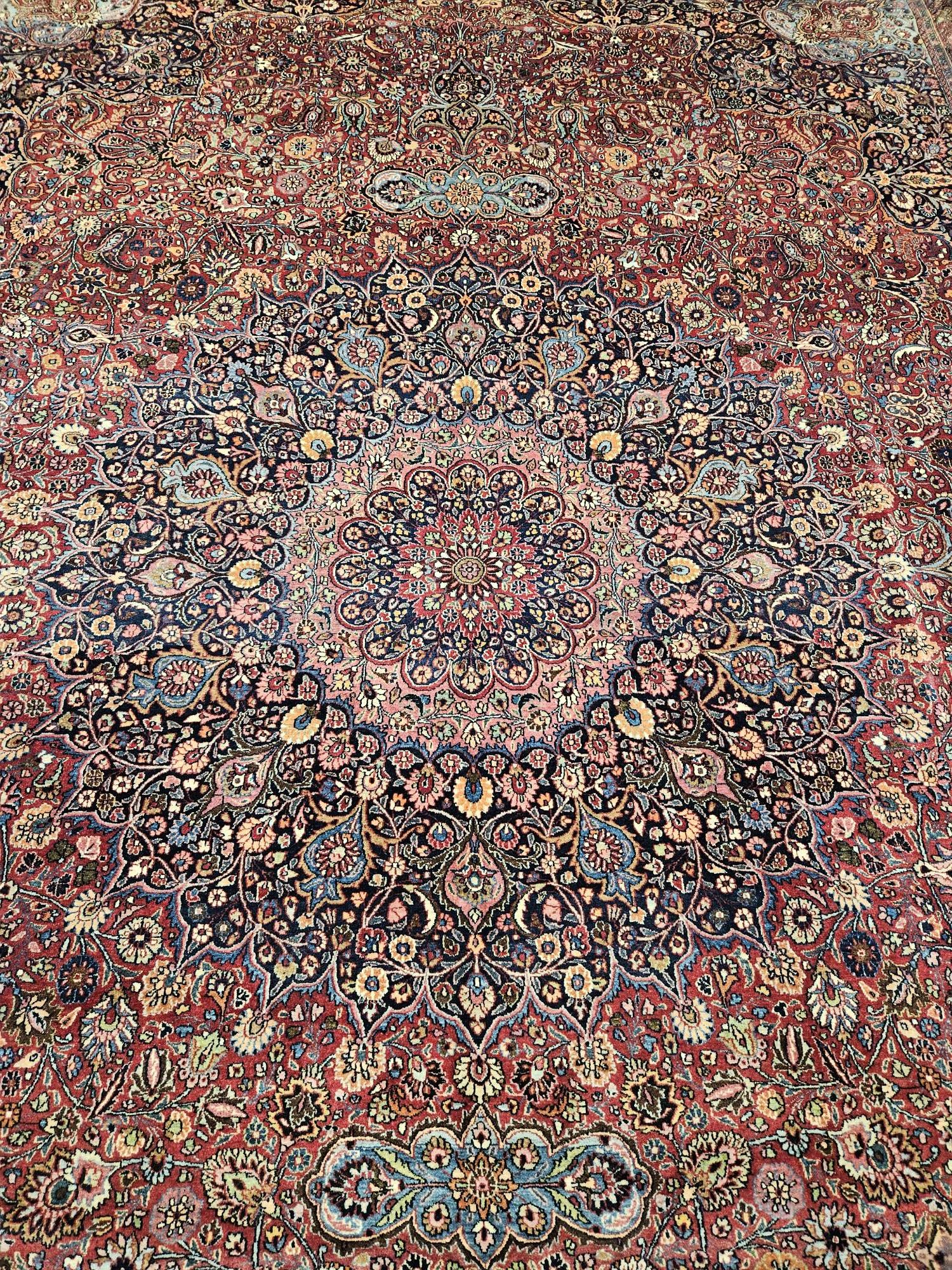 410x304 vintage handgeknoopt perzisch tapijt semnan ID32500 - Afbeelding 2