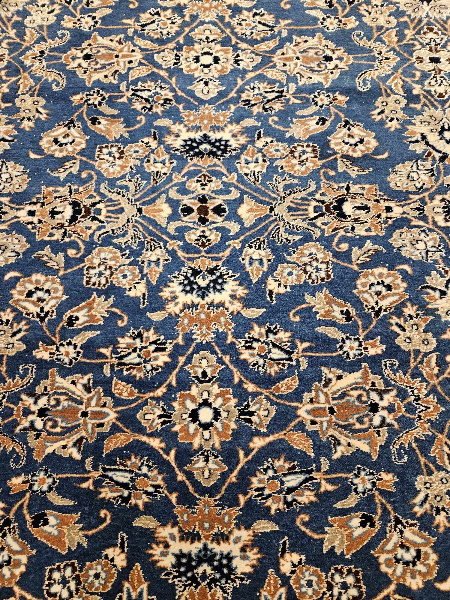 270x170 vintage handgeknoopt perzisch tapijt nain 6la met zijde ID32689 - Afbeelding 3