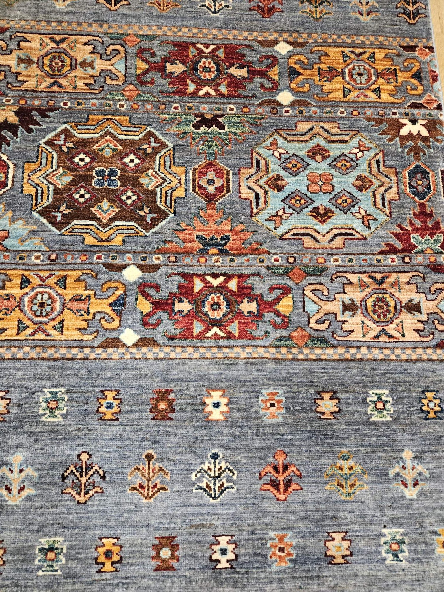 270x84 handgeknoopt oosters tapijt loper loribaf ID32719 - Afbeelding 2