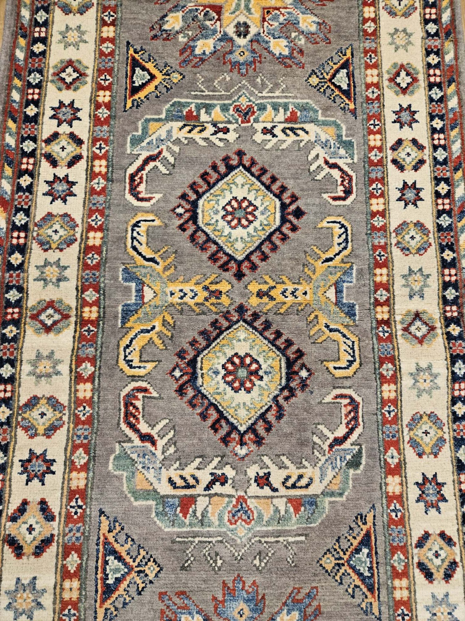 248x89 handgeknoopt oosters tapijt loper kazak ID32740 - Afbeelding 2