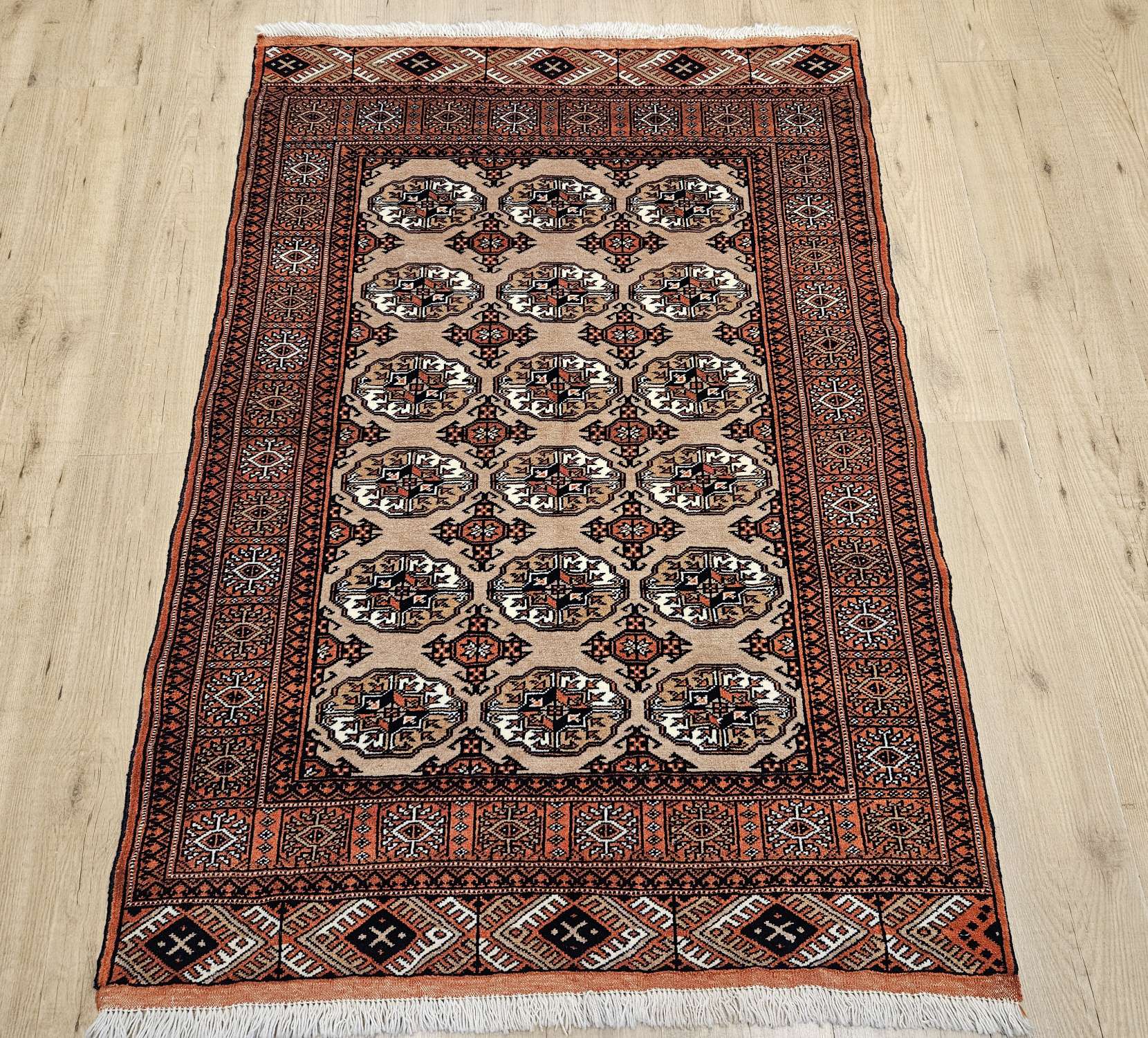 153x105 handgeknoopt oosters tapijt bochara ID32582