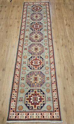 312x82 handgeknoopt oosters tapijt loper kazak ID32693