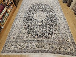 338x226 handgeknoopt perzisch tapijt nain 6la met zijde ID32529