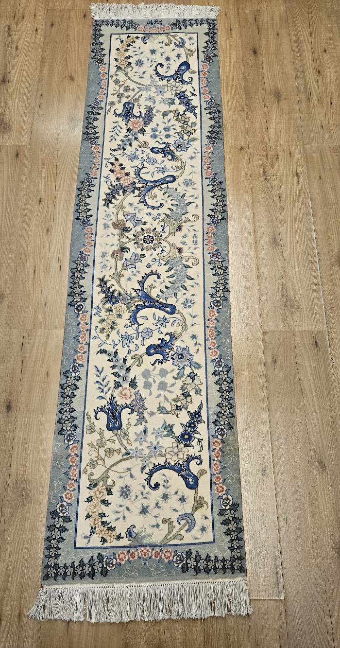 213x50 handgeknoopt perzisch tapijt loper tabriz 50raj ID32541