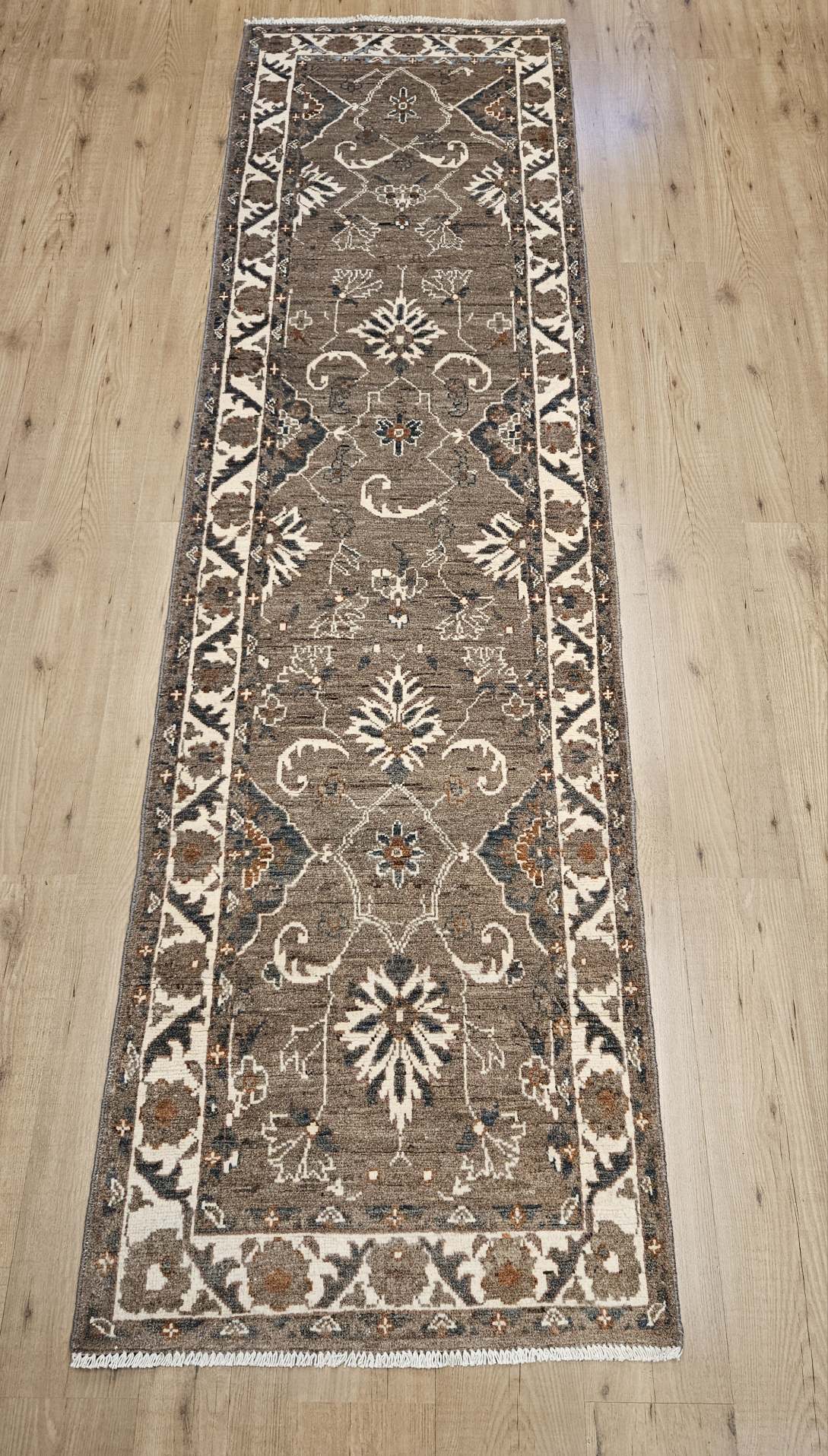 294x82 handgeknoopt oosters tapijt loper kazak ID32736