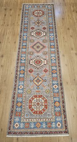286x82 handgeknoopt oosters tapijt loper kazak ID32721