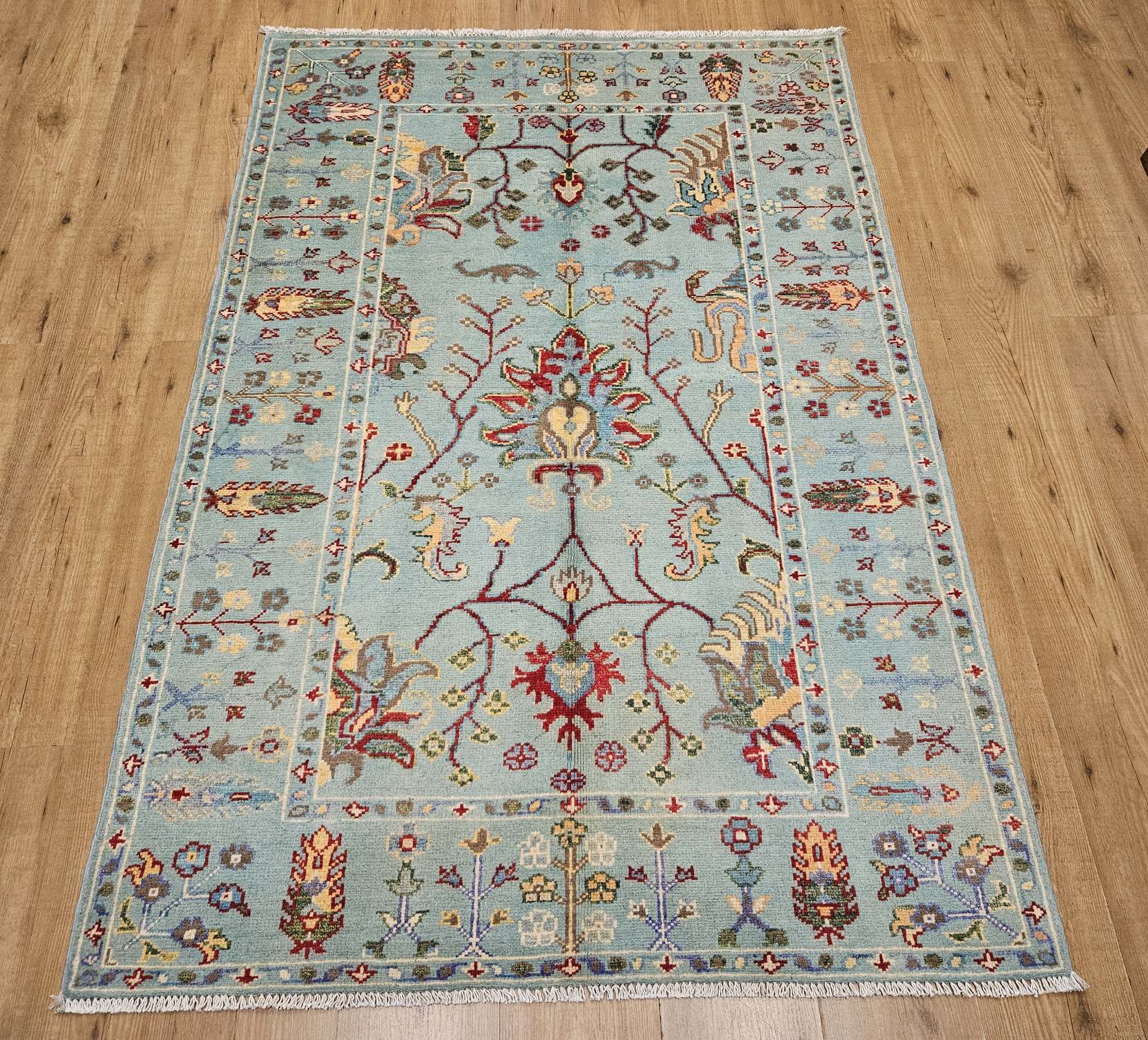 181x124 handgeknoopt oosters tapijt modern ID32441