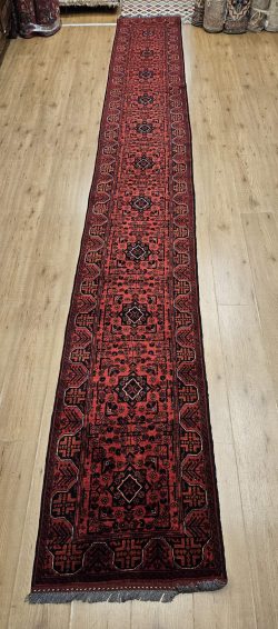 480x65 vintage handgeknoopt oosters tapijt loper ID32593