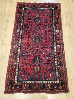 196x106 vintage handgeknoopt perzisch tapijt hamadan ID32645