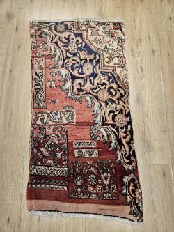 100x49 vintage handgeknoopt perzisch tapijt bidjar sample ID32543