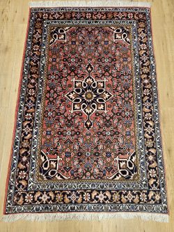 160x99 vintage handgeknoopt perzisch tapijt bidjar ID32676