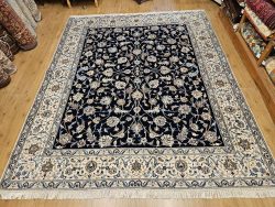 298x240 vintage handgeknoopt perzisch tapijt nain ID32531