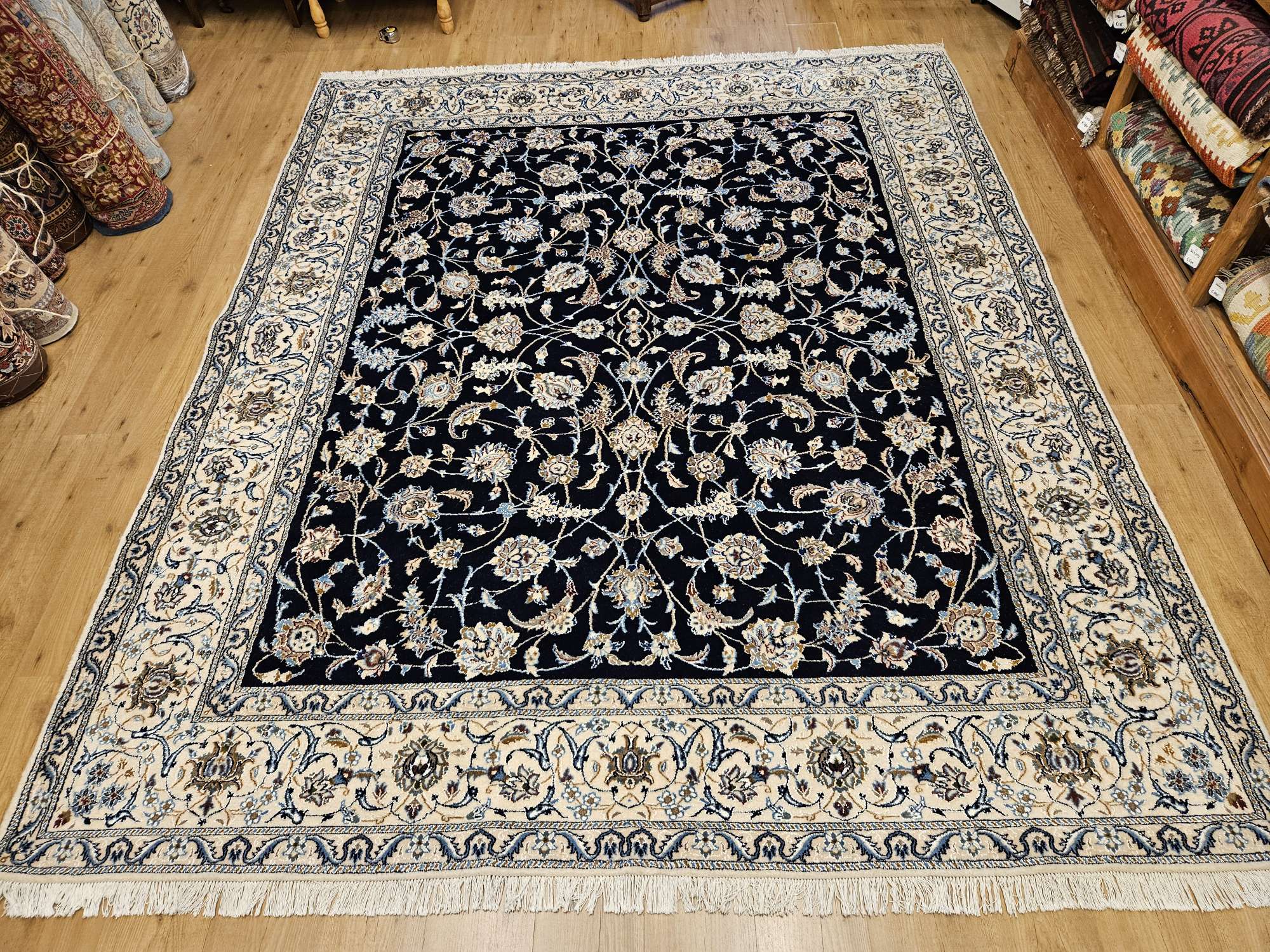 298x240 vintage handgeknoopt perzisch tapijt nain ID32531