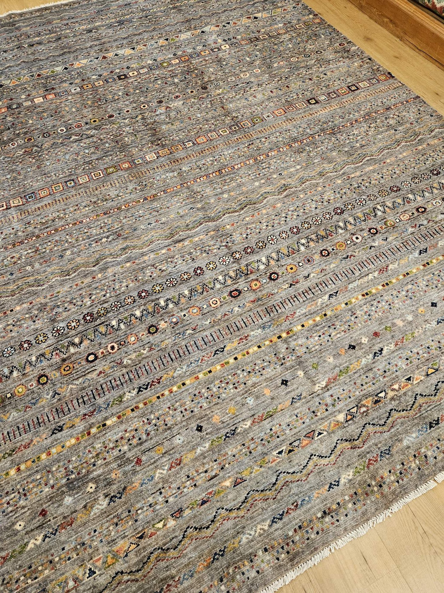 296x246 handgeknoopt oosters tapijt modern design ID32985 - Afbeelding 2