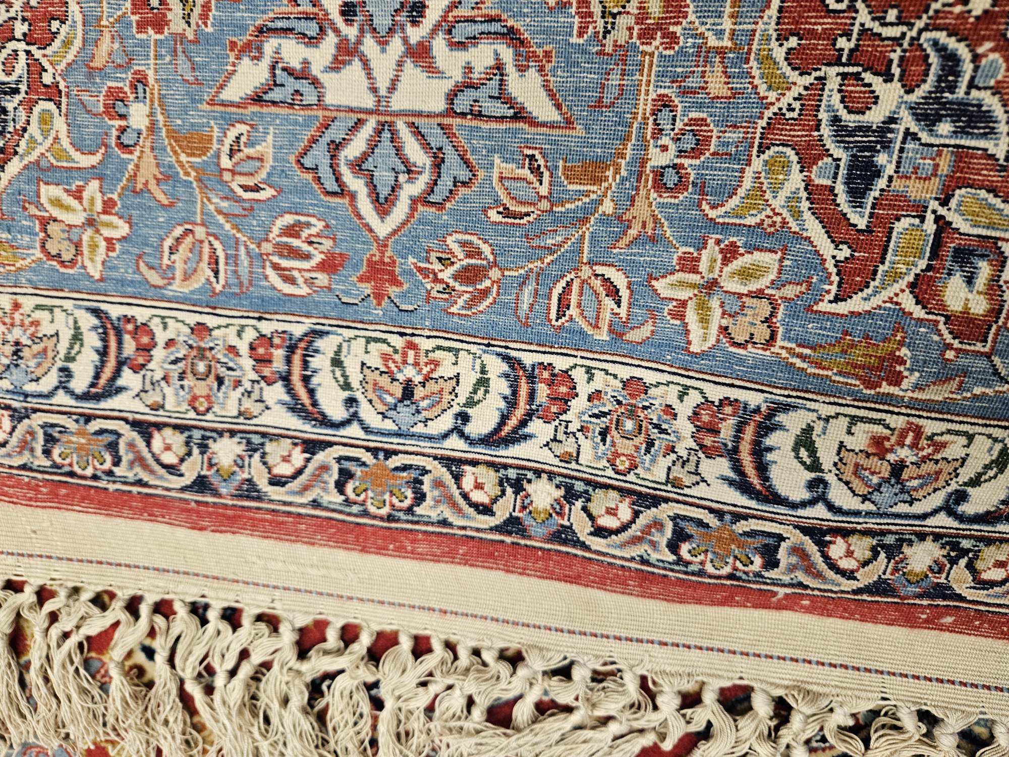 258x140 vintage handgeknoopt perzisch tapijt isfahan ID33011 - Afbeelding 3