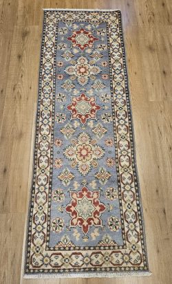 183x64 handgeknoopt oosters tapijt loper kazak ID32816