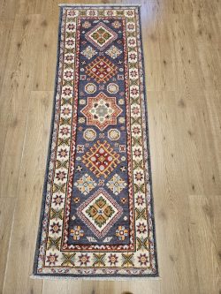 186x60 handgeknoopt oosters tapijt loper kazak ID32893