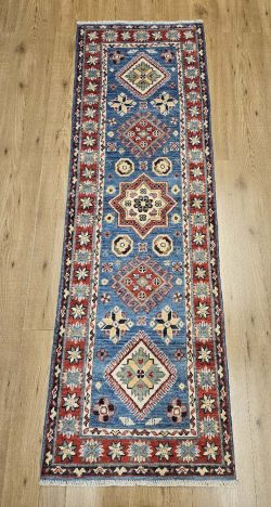 186x60 handgeknoopt oosters tapijt loper kazak ID33051