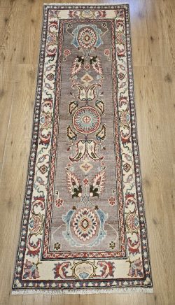 186x65 handgeknoopt oosters tapijt loper kazak ID32876
