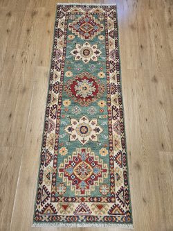 188x60 handgeknoopt oosters tapijt loper kazak ID32897