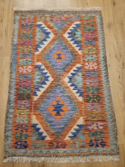 116x80 handgeweven oosterse wollen kelim ID32971