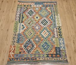 150x107 handgeweven oosterse wollen kelim ID32874