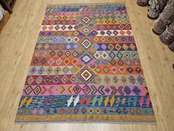 252x176 handgeweven oosterse wollen kelim ID33029