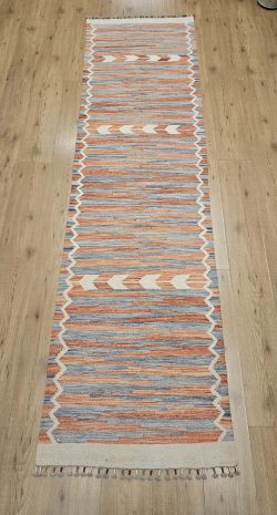289x78 handgeweven oosterse wollen kelim loper ID32977