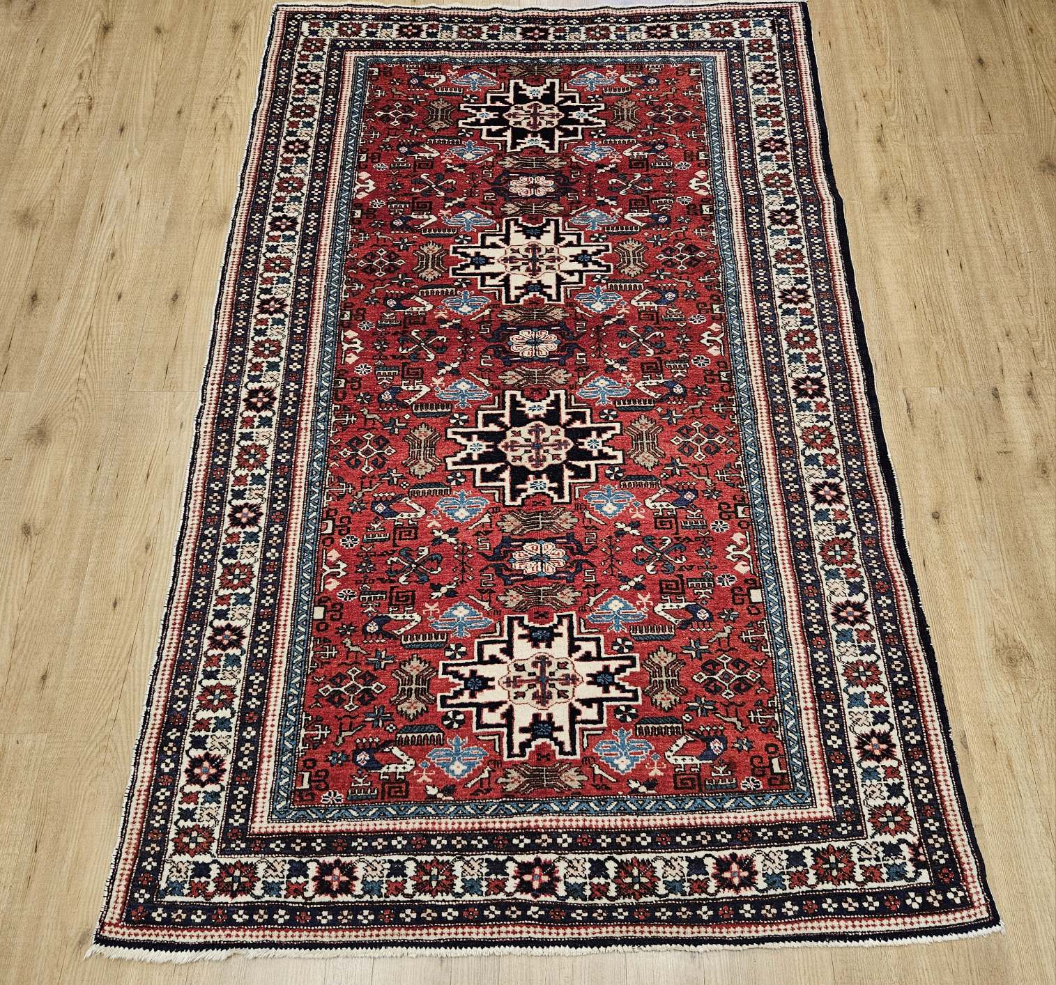 220x135 vintage handgeknoopt perzisch tapijt ardebil ID32995