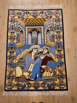 113x73 vintage handgeknoopt perzisch tapijt isfahan ID33007