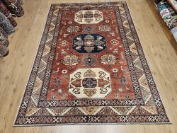 283x194 vintage handgeknoopt oosters tapijt kazak ID33023