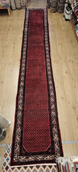 507x83 vintage handgeknoopt perzisch tapijt loper sarough mir ID33027