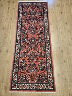 210x84 handgeknoopt perzisch tapijt loper sarough ID33129