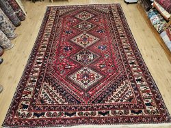 330x215 vintage handgeknoopt perzisch tapijt shiraz ID33153
