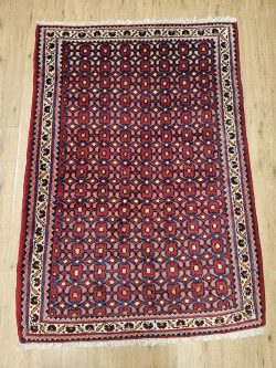 160x110 vintage handgeknoopt perzisch tapijt hamadan ID33107