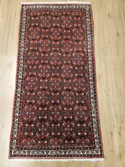 152x77 vintage handgeknoopt perzisch tapijt bidjar ID33085
