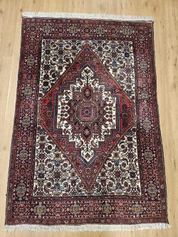 155x102 vintage handgeknoopt perzisch tapijt goltoch ID33149