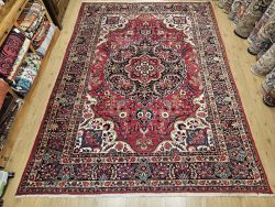 346x250 handgeknoopt perzisch tapijt heriz ID33155