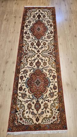 300x87 vintage handgeknoopt perzisch tapijt tabriz 50raj ID33158