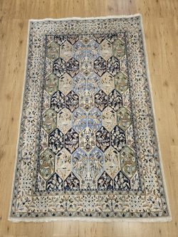 196x123 vintage handgeknoopt perzisch tapijt nain ID33141