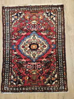 091x65 vintage handgeknoopt perzisch tapijt hamadan ID33194