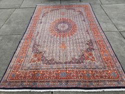 392x260 vintage handgeknoopt perzisch tapijt moud ID33184