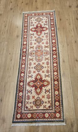 186x63 handgeknoopt oosters tapijt loper kazak ID33280