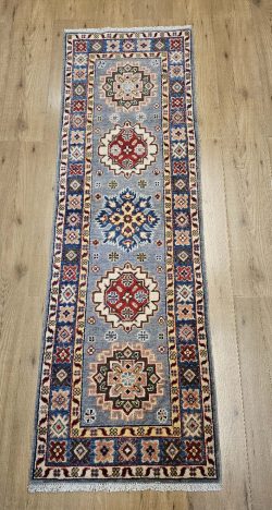 191x62 handgeknoopt oosters tapijt loper kazak ID33272