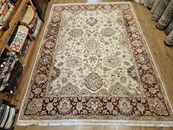 358x257 vintage handgeknoopt perzisch tapijt ziegler ID33270